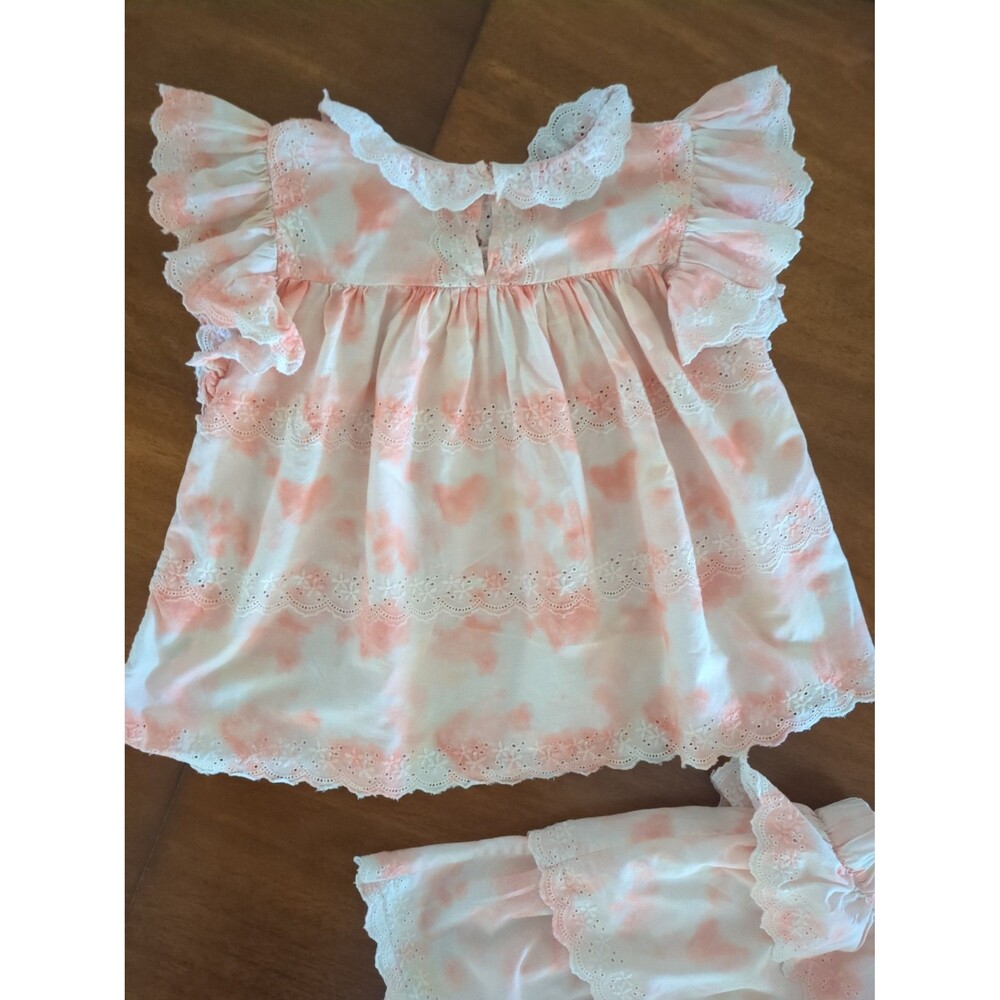 Mini Boden Girls Tie Dye Broderie Top and skirt set size 8/9 EUC - Picture 9 of 10